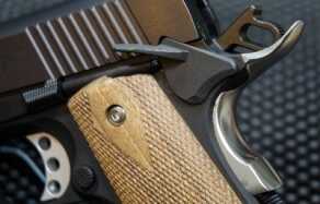 Magnum Research got it right when it comes to the nice-sized thumb safety, slightly extended mag release, and well extended beavertail with the "memory bump".