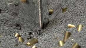 Vibratory cleaners that 'tumble' the brass in a suspension of cleaning media are inexpensive and effective.