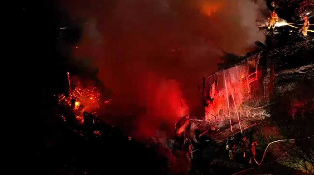 A fire where a homeowner was shot by a trooper.