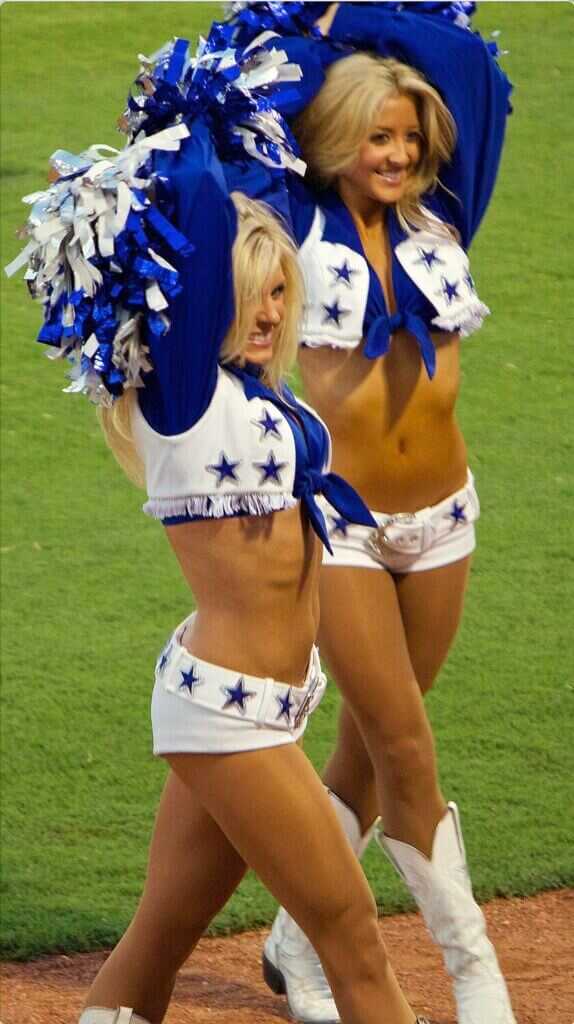 Dallas Cowboys Cheerleaders image referenced in Operation Just Cause intro, Rangers story context