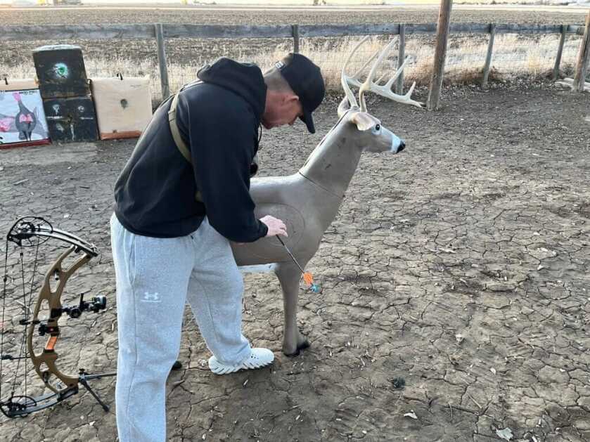 Delta McKenzie Big Daddy QuivAR Buck 3D archery target for target panic practice