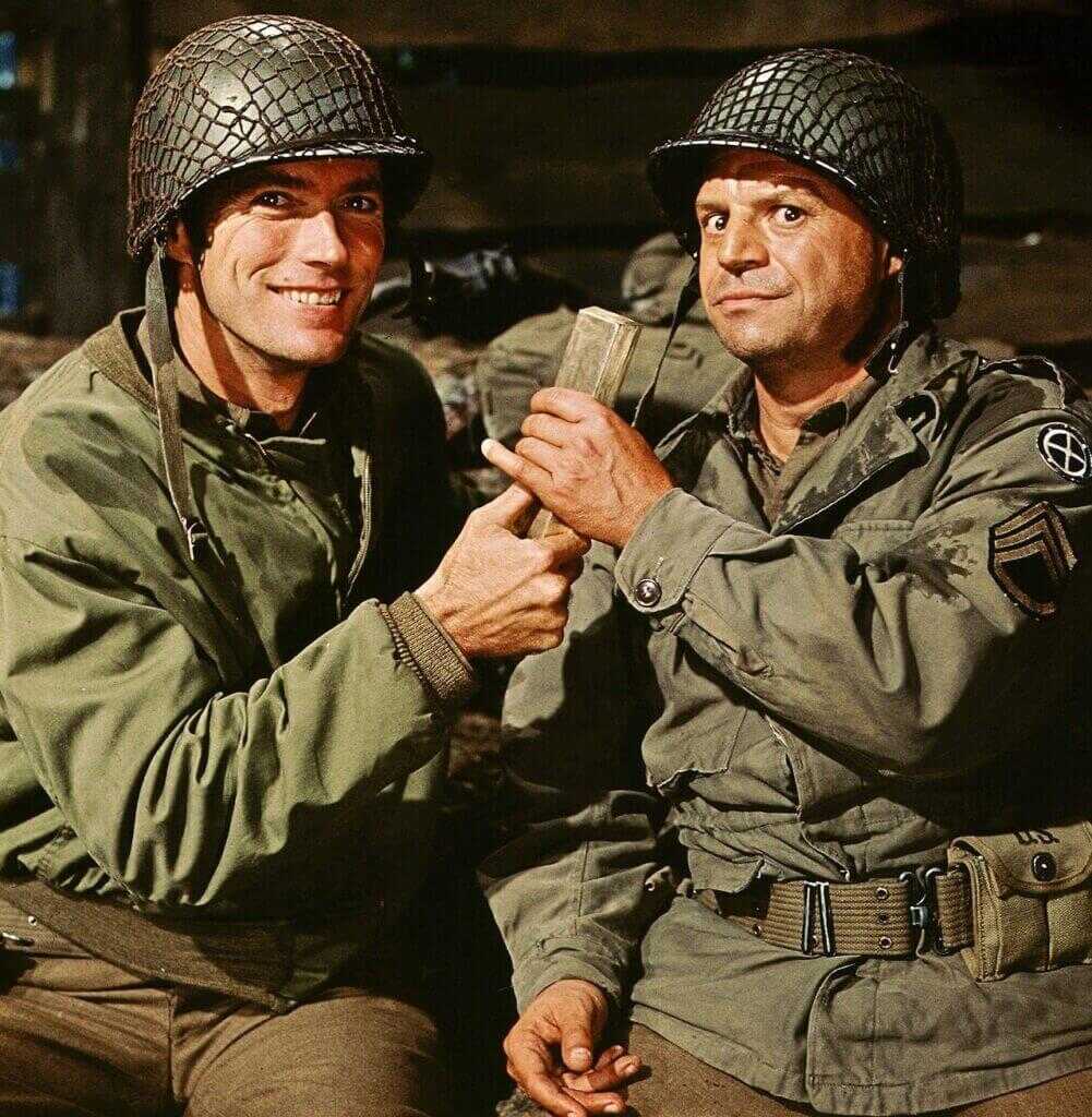Kelly’s Heroes still that mirrors the real 1945 Nazi gold caper