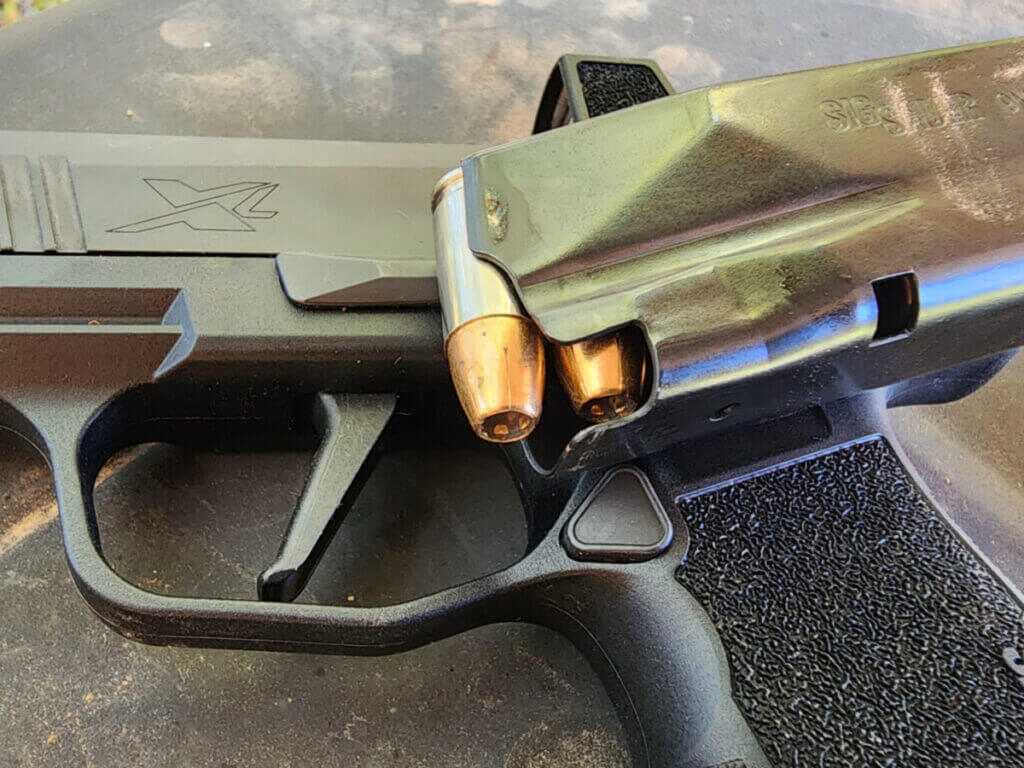 SIG pistol and ammo