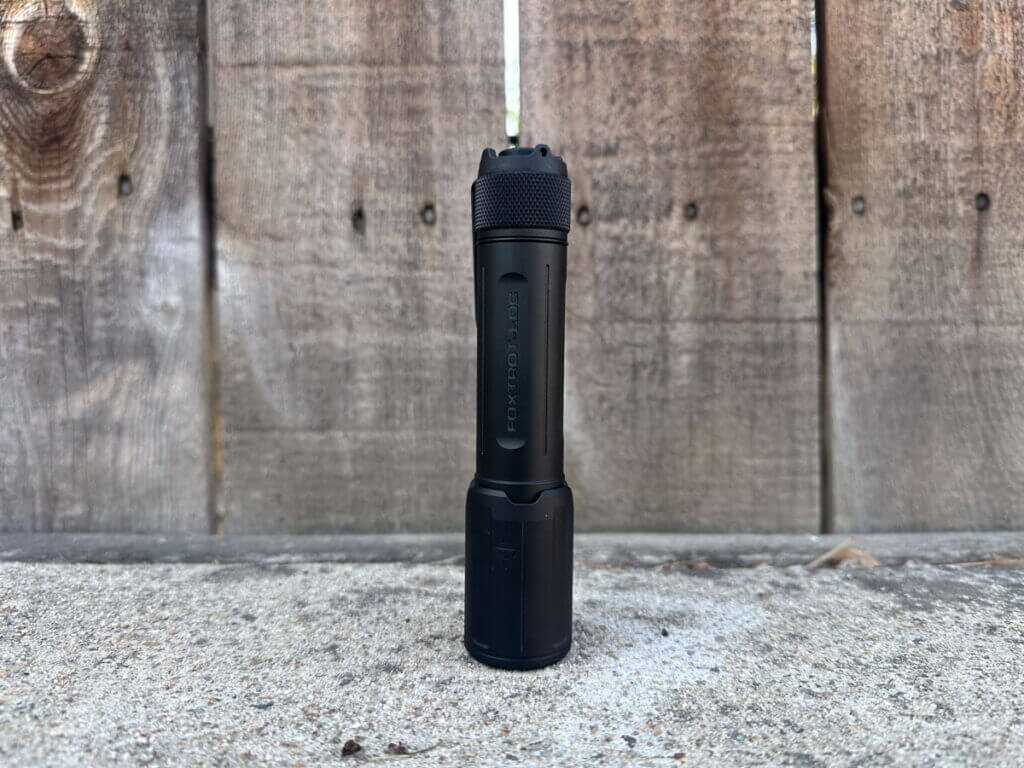 SIG FOXTROT EDC Full-Size handheld light on table