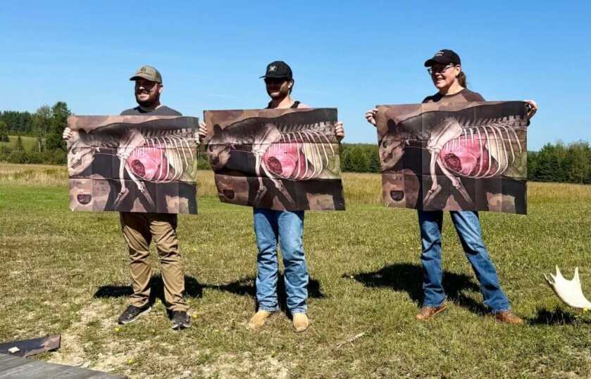 Winners of the handgun hunting competition during the Maine black bear trip