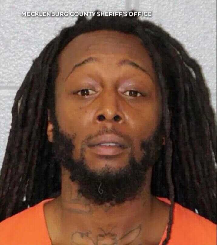 Mugshot of DeCarlos Brown after the Charlotte light rail murder case