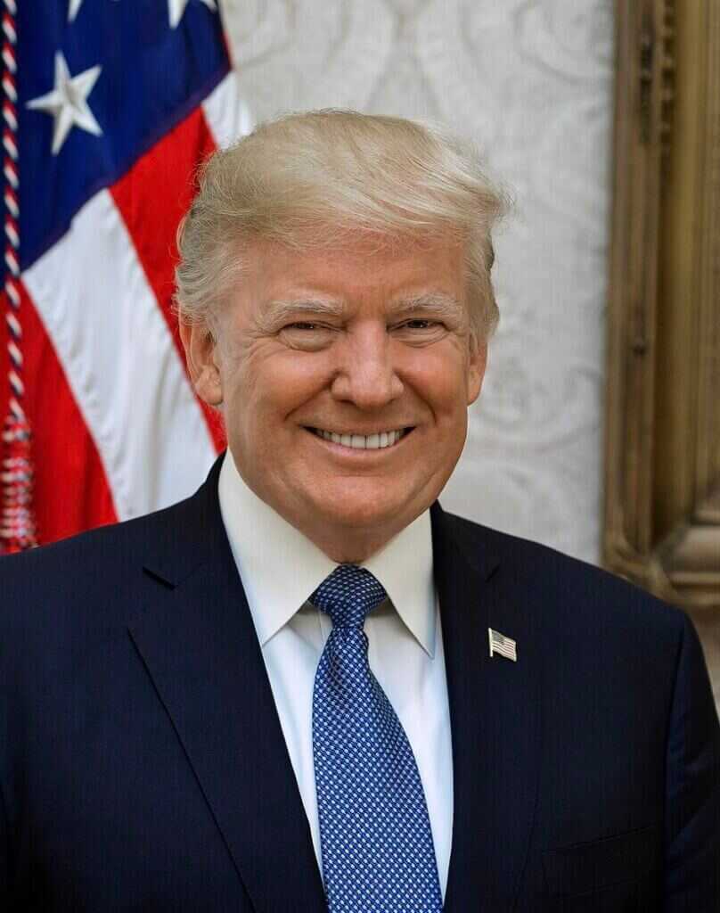 Donald Trump official portrait, comparison reference within the Henry Tandey article