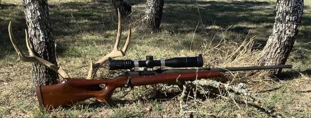 Custom Weatherby Mark V as it sits today with Burris Veracity 2-10x optic mounted