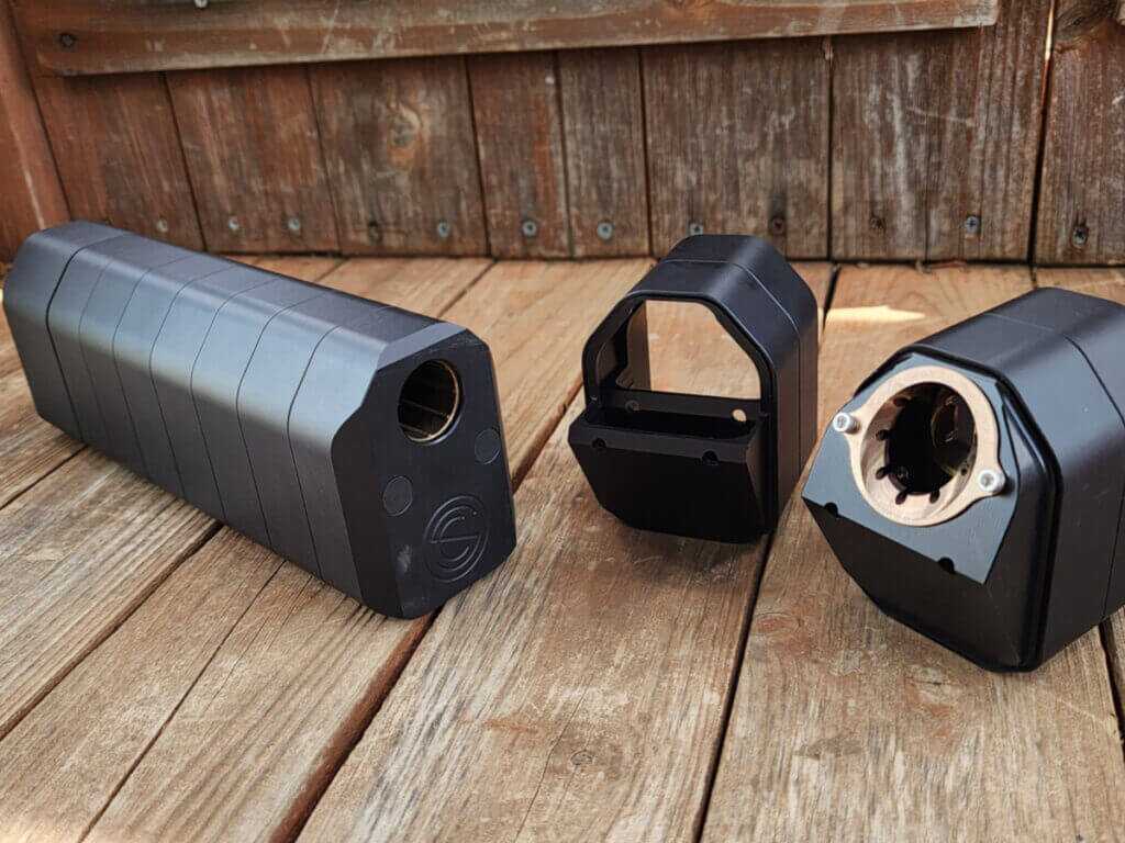 SilencerCo Salvo 12 shotgun suppressor modular setup