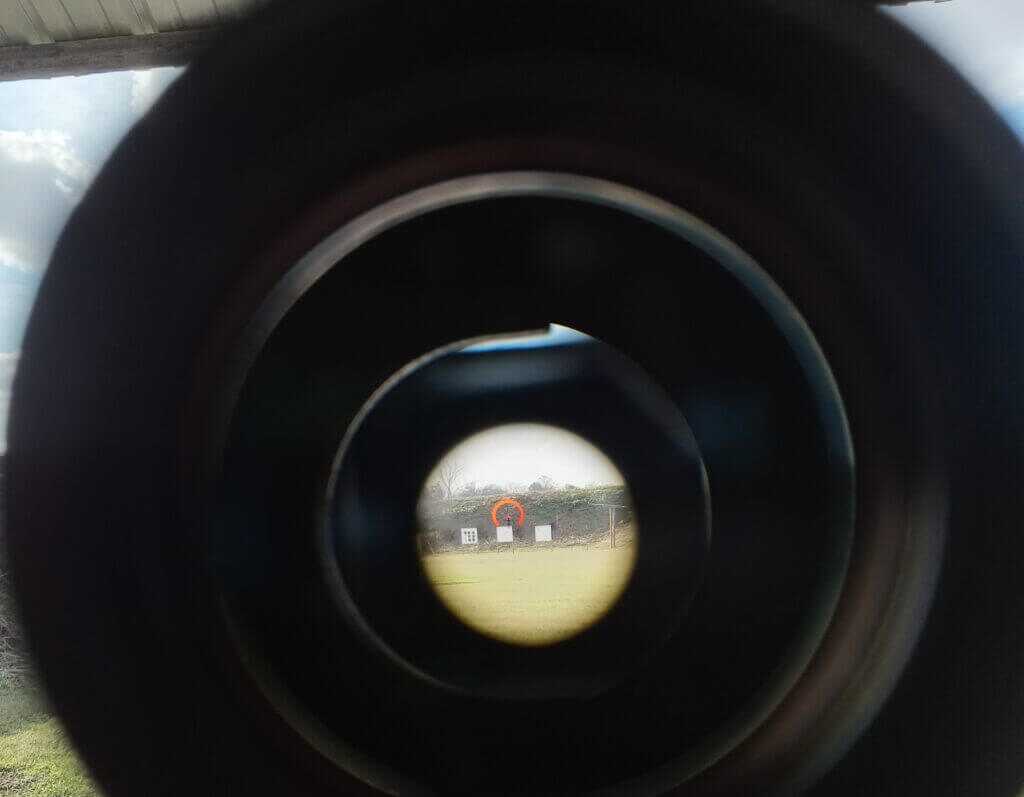 ACSS Raptor reticle inside the Primary Arms SLx 3x prism sight at 200 yards