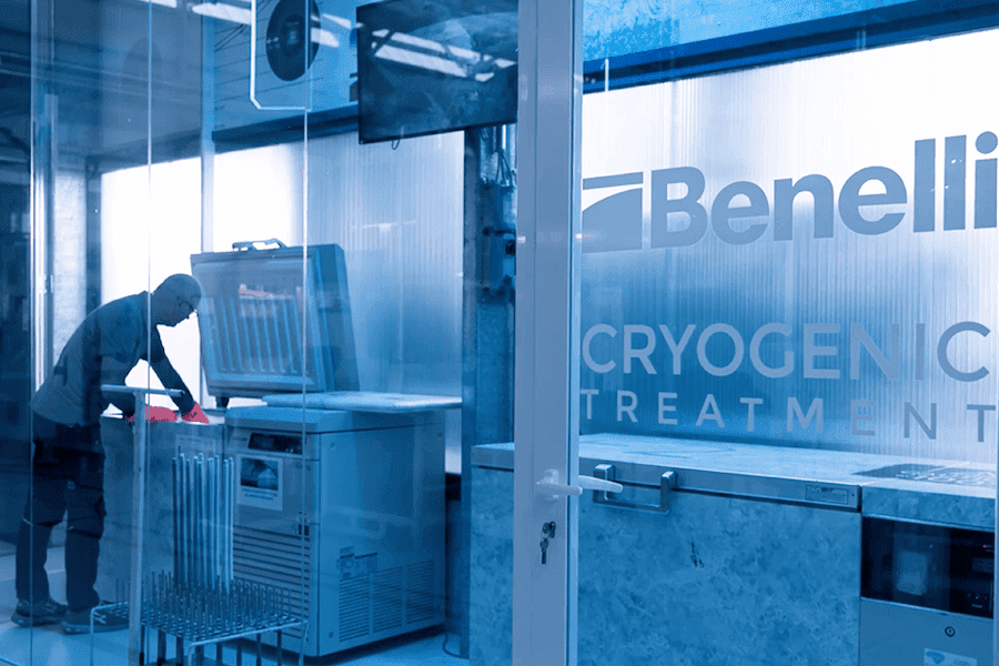 The proprietary cryogenic treatment from Benelli.