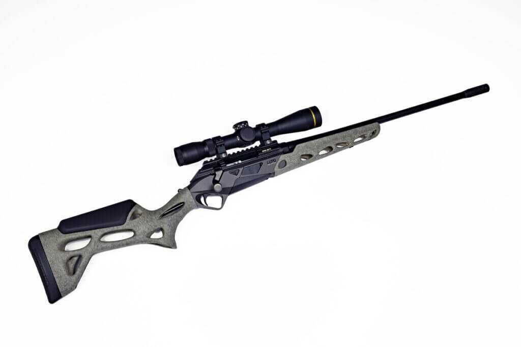 Benelli Lupo Alpha lightweight rifle profile showing 5.73-pound hunting setup