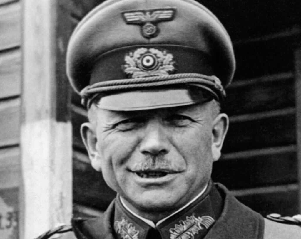 Heinz Guderian portrait, German general whose blitzkrieg doctrine shaped modern combat and influenced the Tiger tank era