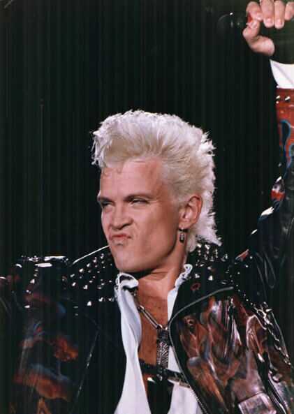 Billy Idol during peak fame before heroin addiction and tranquilizer gun chaos
