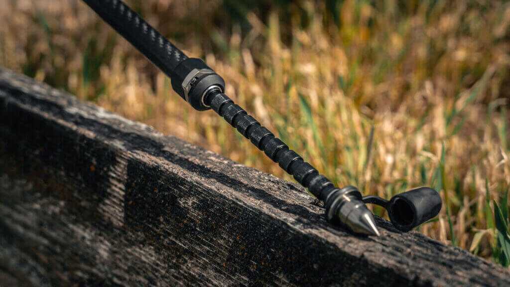 Backlanz spring-loaded notched bipod legs upgrade adding 1.78 ounces for faster field setup
