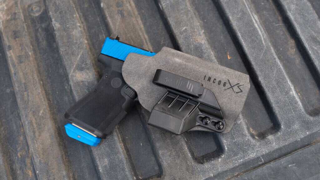 Unit 9 Compact in force-on-force training setup with Glock 19-compatible holster
