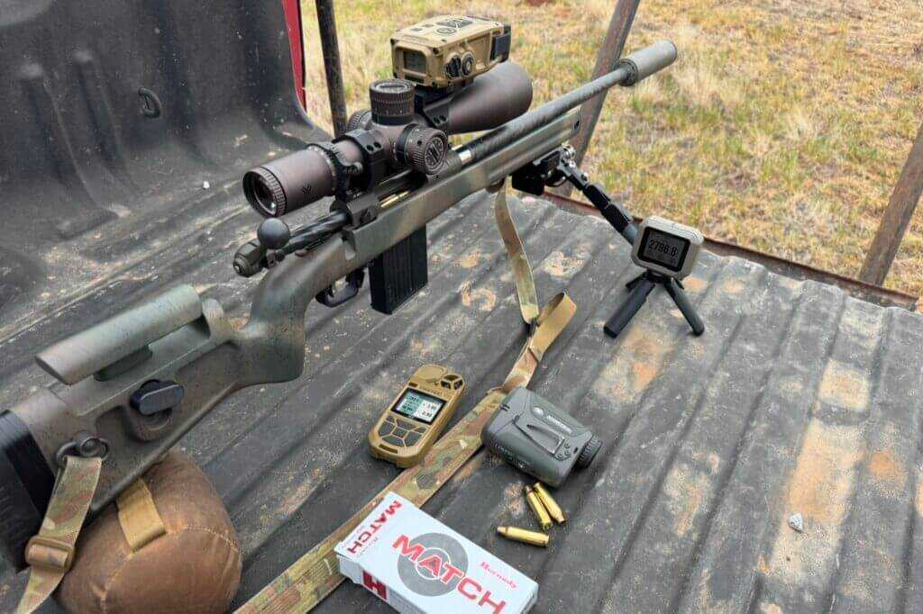 Field testing the Vortex ACE Ballistic Weather Meter during long-range shooting practice