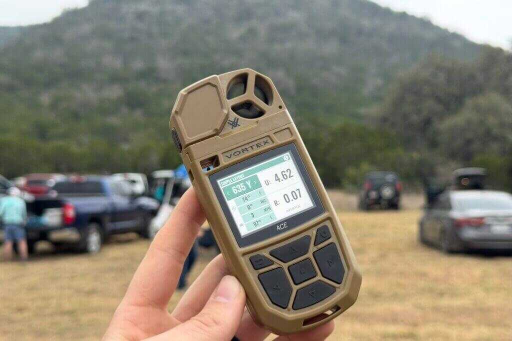 Vortex ACE Ballistic Weather Meter ready for long-range shooting field testing
