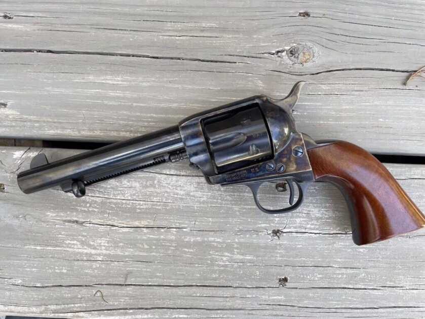 Cimarron U.S.V. Artillery Colt SAA style revolver in .45 Long Colt with 5.5-inch barrel