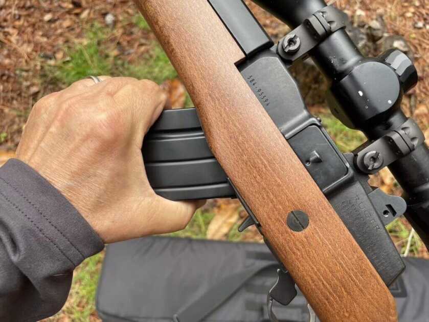 Rock-and-lock magazine insertion on Ruger Mini-14 Ranch rifle