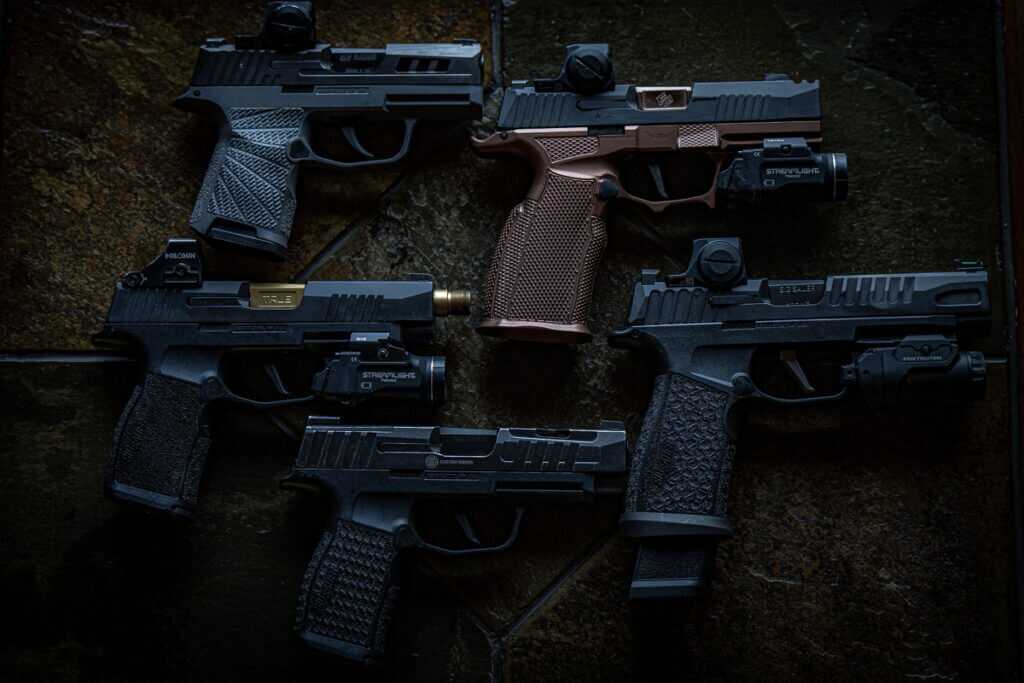 SIG P365 pistol family showing the most popular concealed carry handgun line in America