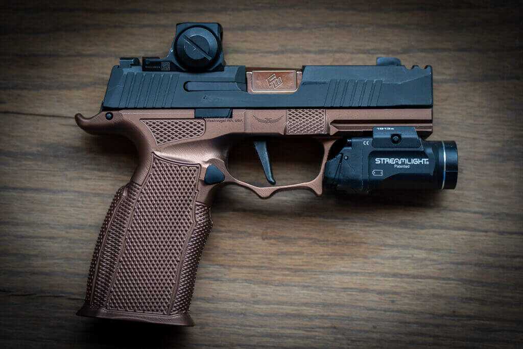 SIG P365 X-Macro with Icarus Precision grip frame for high-capacity concealed carry