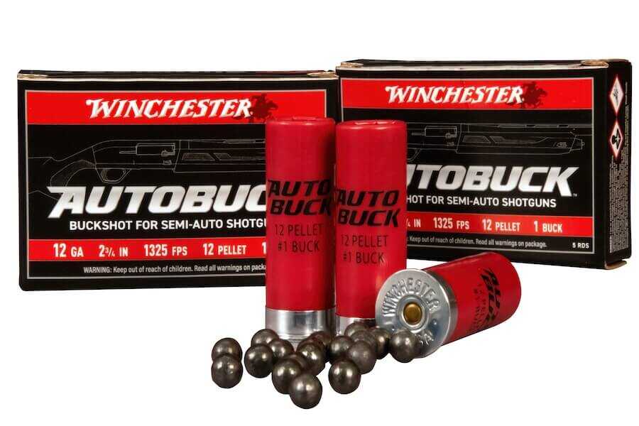 Winchester AutoBuck 12 gauge buckshot shells #1 buck high pellet count