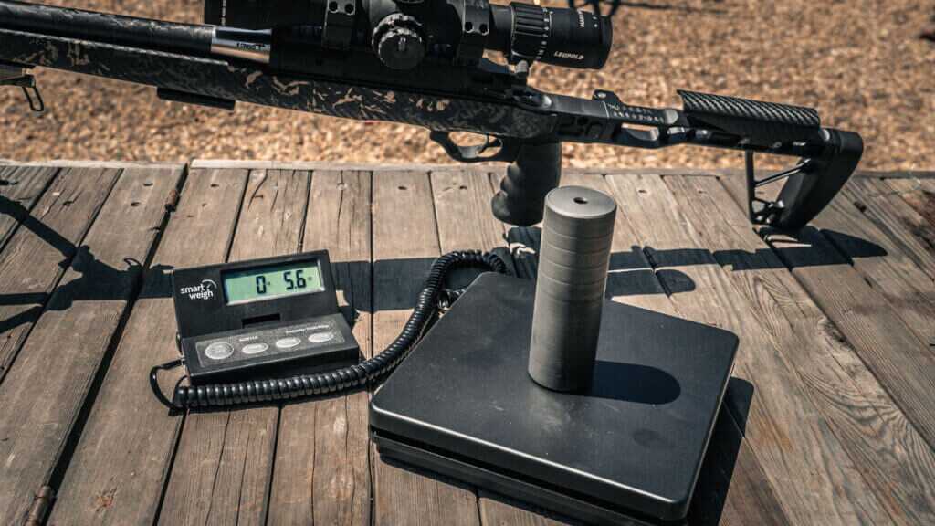 Airlock Zero Gravity 6.5 suppressor showing its compact lightweight titanium body