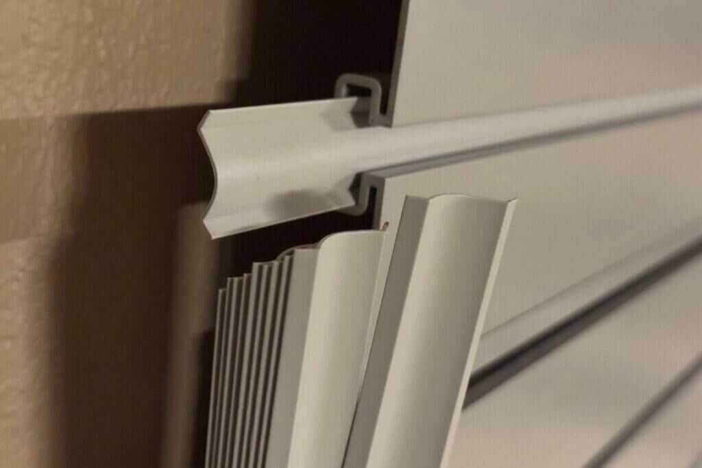 Hold Up Displays Gun Wall inserts covering screw heads for a finished clean appearance
