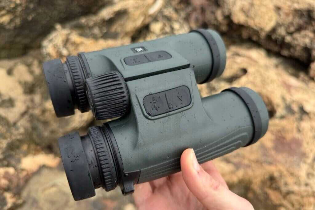 Vortex Talon HD 10K top controls with clearly labeled range and menu buttons