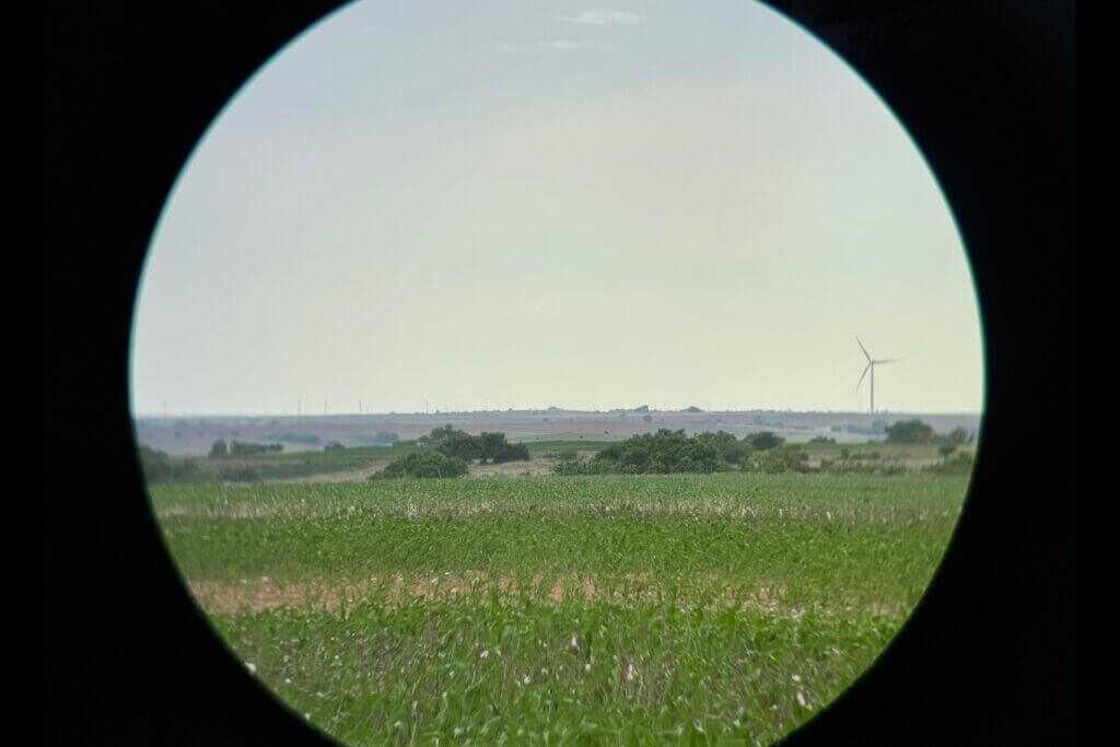 Vortex Talon HD 10K optical view showing edge blur and center clarity