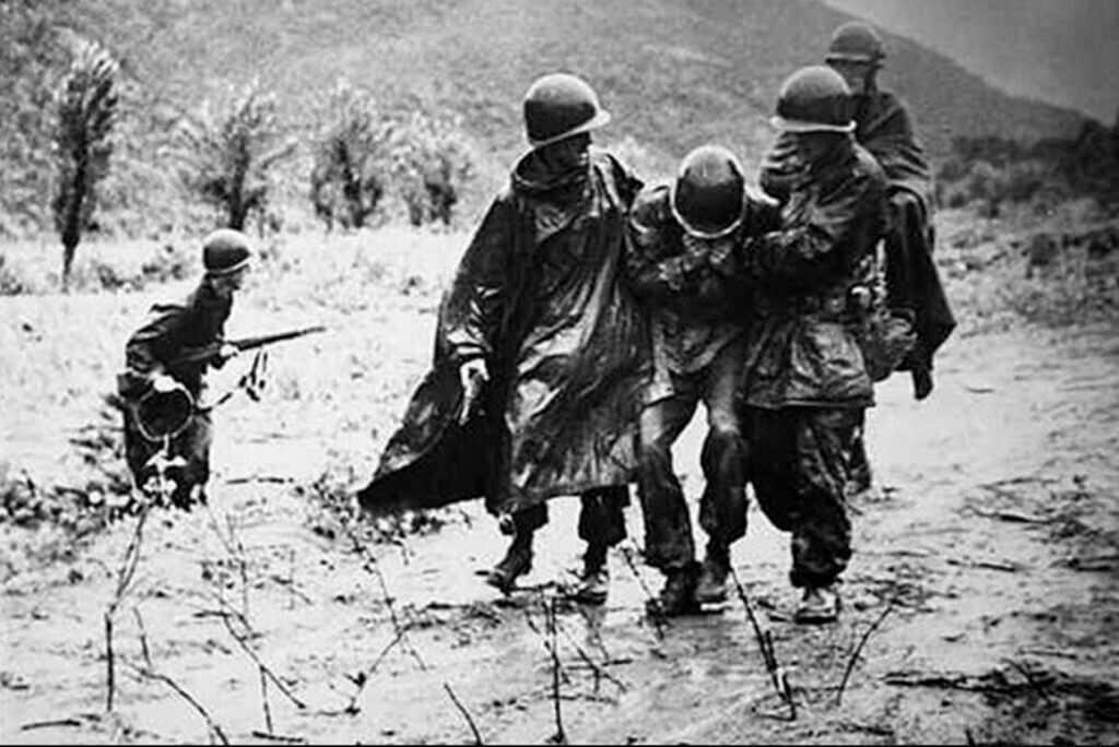 US Army photo illustrating the Korean War veteran's final hours in this essay on death and faith