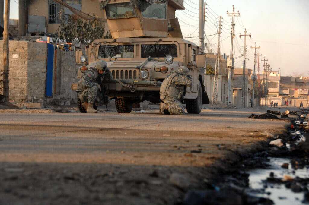 American forces in Iraq, where three surviving Italian security contractors were rescued after Fabrizio Quattrocchi's death