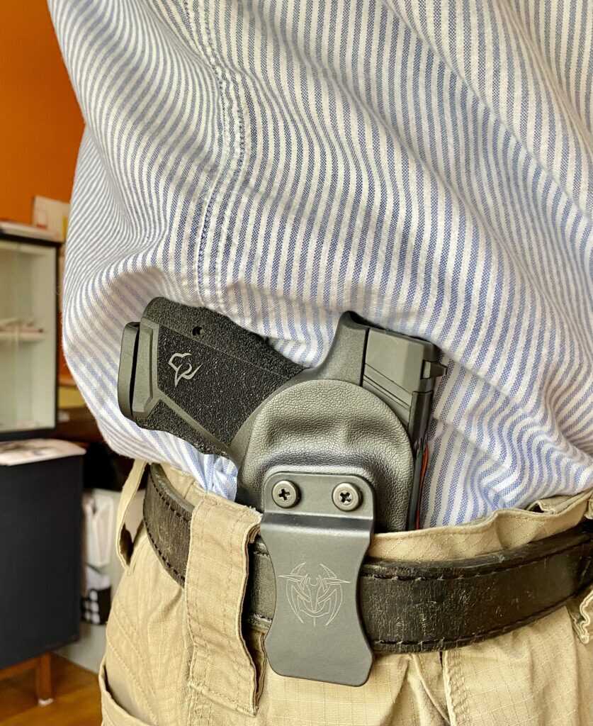 Taurus TX9 Sub-Compact carried in a UM Tactical IWB concealed carry holster