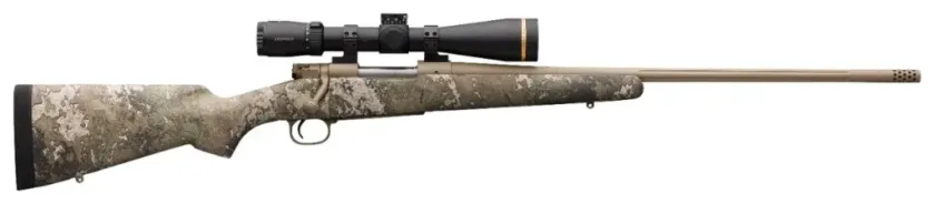 Winchester Model 70 Extreme Hunter Strata rifle with synthetic stock and Cerakote finish
