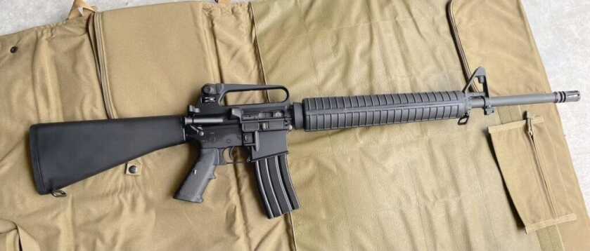 Springfield Armory SA-16A2 review rifle shown from the right side with classic M16A2 styling