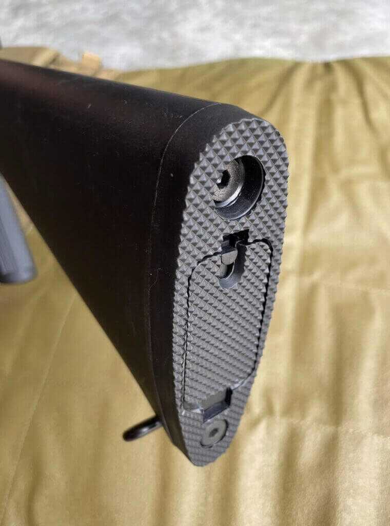 Springfield Armory SA-16A2 fixed stock with textured M16A2 buttplate