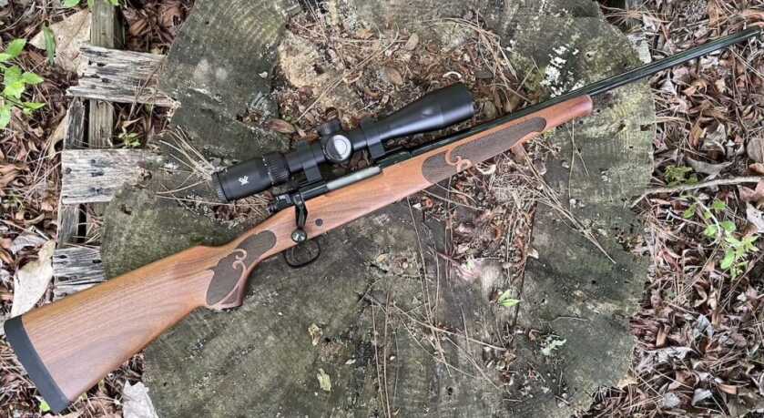Winchester Model 70 Featherweight review rifle in 6.5 Creedmoor with classic walnut stock