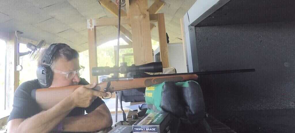 Winchester Model 70 Featherweight 6.5 Creedmoor accuracy testing at the range