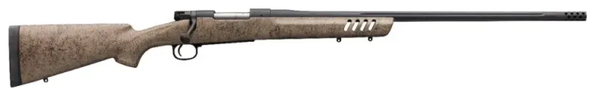 Winchester Model 70 Long Range MB rifle with fluted barrel and muzzle device