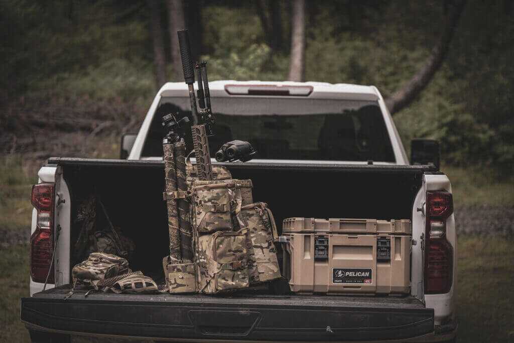 Tracer Tactical Burro final field setup for folding-stock rifle carry