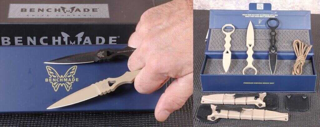 Benchmade SOCP dagger and SOCP Mini defensive blades in multiple styles and sizes