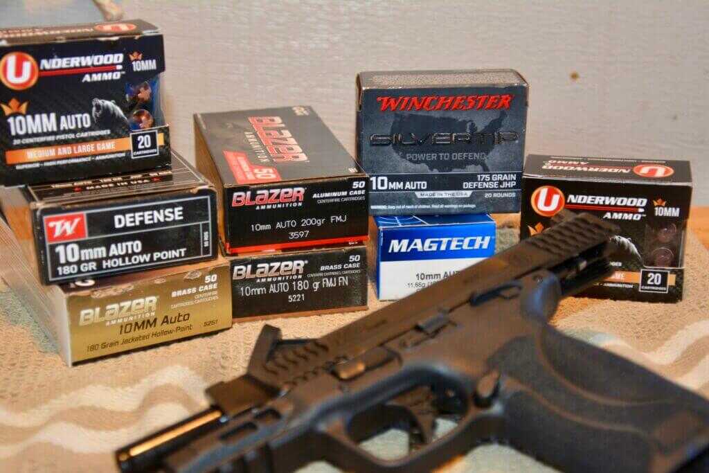 10mm ammunition options for Smith and Wesson M&P 2.0 10mm testing