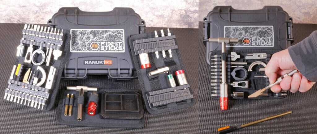 Fix It Sticks The Works with Hardcase gunsmithing tool kit for ARs, pistols, shotguns, and optics