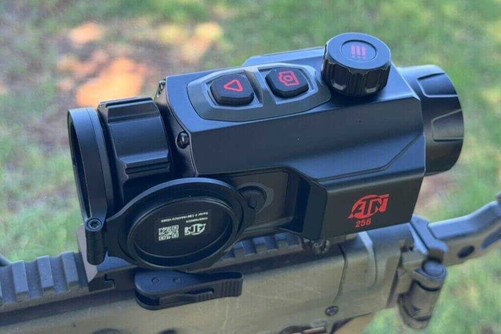 ATN ThOR 6 Mini 256 power button and top controls on compact magnesium alloy housing