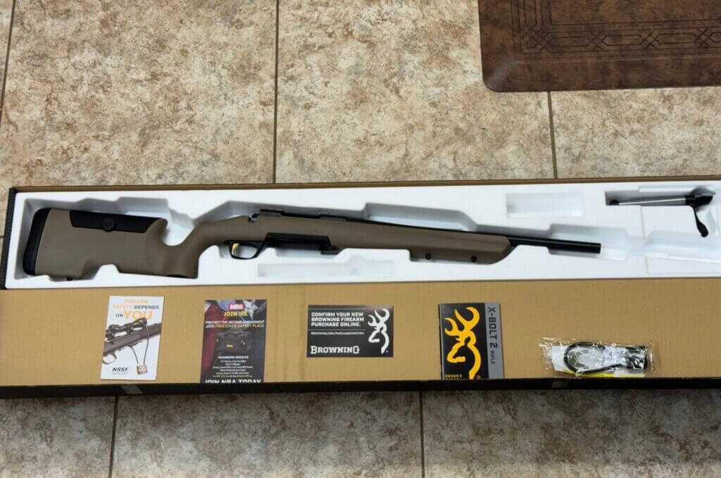 Factory contents included with the Browning X-Bolt 2 Special Max LR SPR rifle