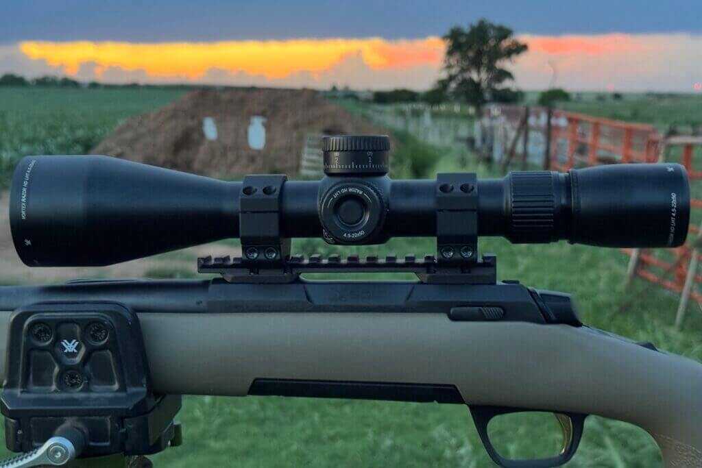 Talley Browning X-Bolt Picatinny rail mounted for a Vortex Razor HD LHT riflescope