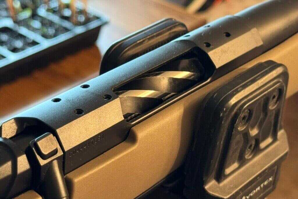 Browning X-Bolt 2 receiver bolt pattern before installing a Picatinny rail