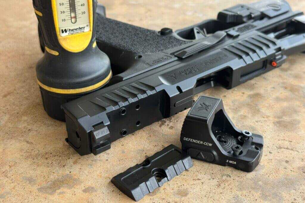 Mounting a Vortex Defender-CCW optic on the Shield RMSc footprint CANiK PRIME RADIAN