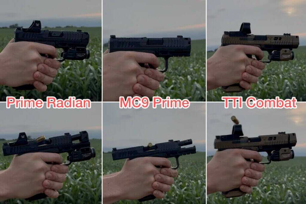 CANiK PRIME RADIAN compared with other CANiK pistols for muzzle rise and recoil feel